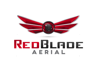 Red Blade Logo - Red Blade Aerial logo design