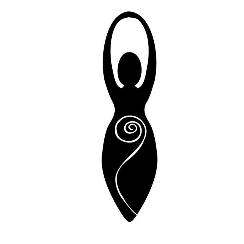 Spiral Car Logo - Spiral Goddess Sticker, Self Adhesive Decal, Gloss Vinyl Car Sticker