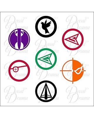 Red Black Green Logo - Check Out These Major Bargains: Team Green Arrow emblems SET Vinyl ...