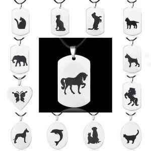 Horse Butterfly Logo - Stainless Steel Animal Horse Butterfly Cat Pendant Necklace Women ...