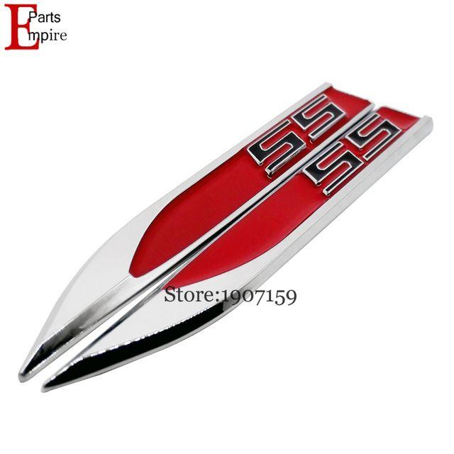 Red Blade Logo - Blade Knife Type Metal Stickers Car Side Fender Wing Emblem