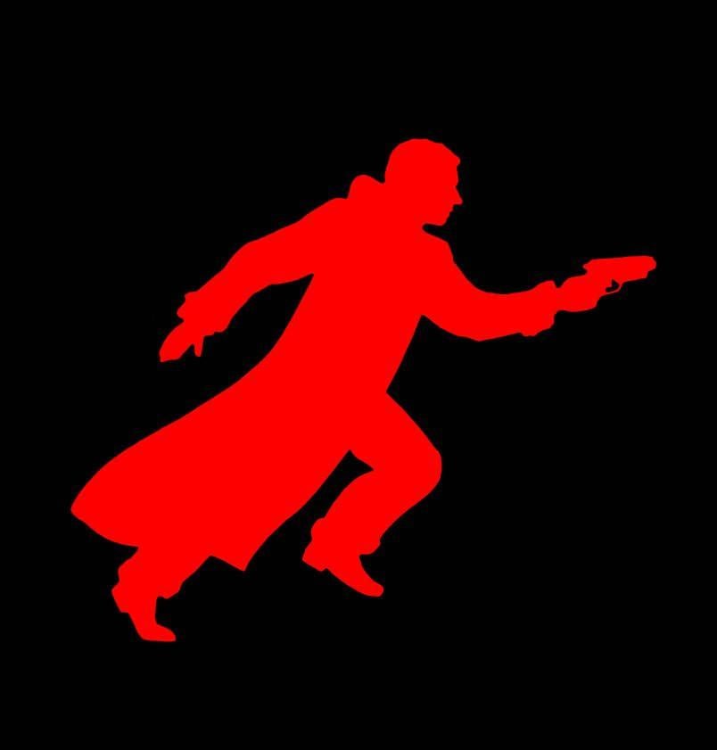 Red Blade Logo - Blade Runner Deckard logo red