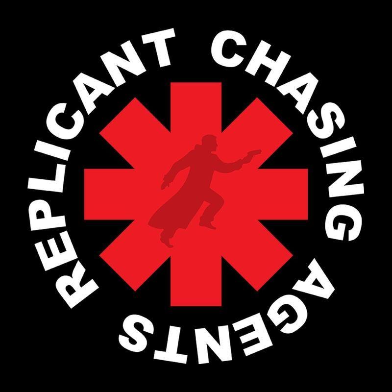 Red Blade Logo - Blade Runner Replicant Chasing Red Hot Chili Peppers Logo. Cloud City 7