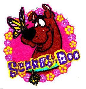 Horse Butterfly Logo - 2 4.5 Scooby Doo Butterfly Logo Heat Transfer Iron On Character