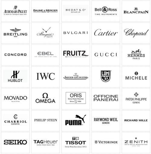 watch brands logos