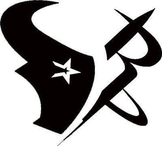 Black Texans Logo - Houston Texans Astros Rockets Decal WATT HARDEN ALTUVE Vinyl