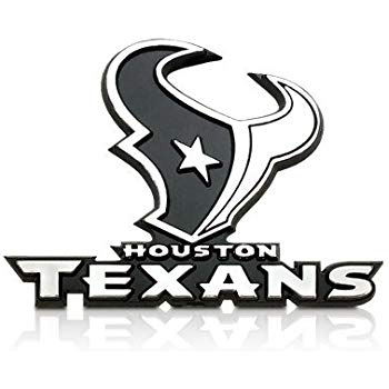 Black Texans Logo - Amazon.com: NFL Houston Texans 3d Chrome Car Emblem: Automotive