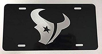 Black Texans Logo - Houston Texans Texas Logo Inspired Laser Engraved Etched