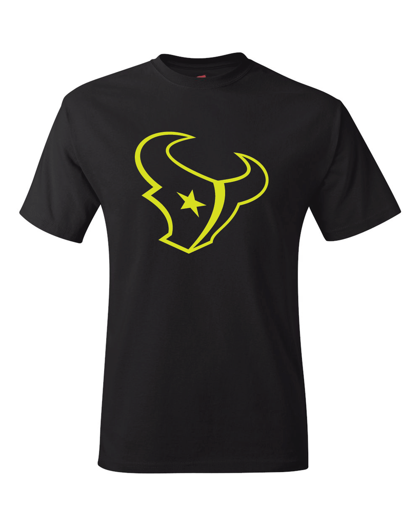 Black Texans Logo - Houston Texans Logo Black Performance Dri-Fit Logo Tee – Twin City ...