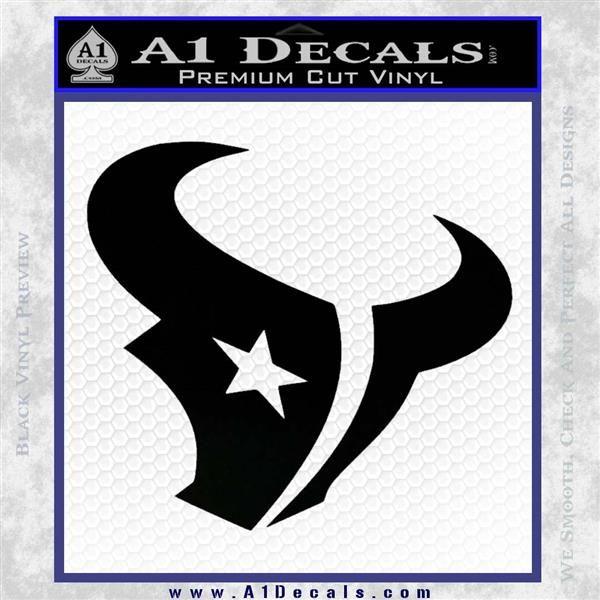 Black Texans Logo - Houston Texans Decal Sticker Logo A1 Decals