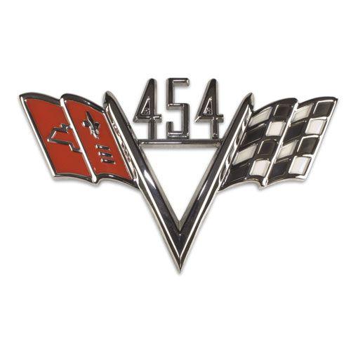 454 Logo - Universal Crossflag Emblem 454