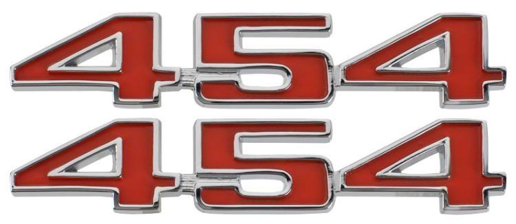 454 Logo - C3 Corvette 1973 1974 Reproduction 454 Hood Emblems