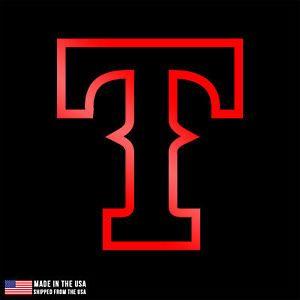Texas Rangers Logo - Texas Rangers Logo Vinyl Sticker Car Laptop Room Decal Dallas Austin ...