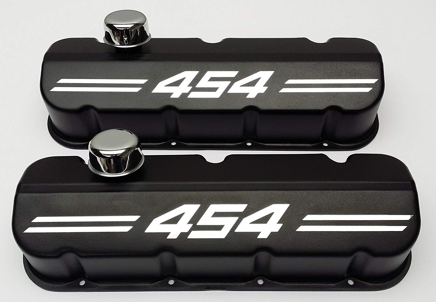 454 Logo - Big Block Chevy Racing Laser Engraved 454 Logo Black Valve Covers ...