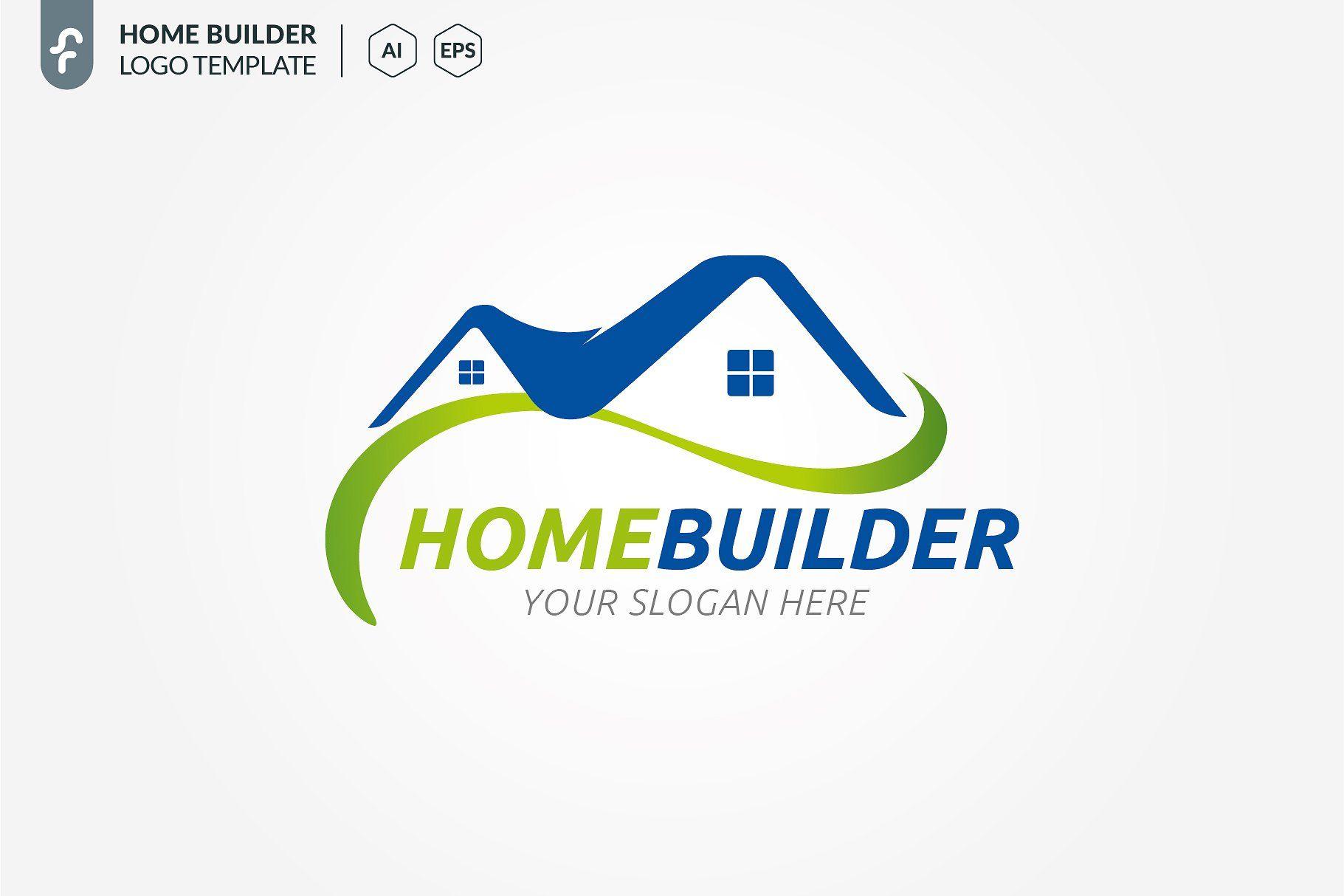Home Builder Logo - Home Builder Logo Logo Templates Creative Market