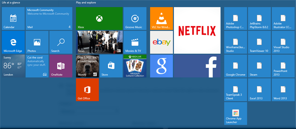 Microsoft Windows App Logo - Windows 10 Start menu not displaying desktop app icons