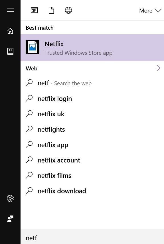 Microsoft Windows App Logo - Icon thumbnail of Windows Store Apps not showing when searching