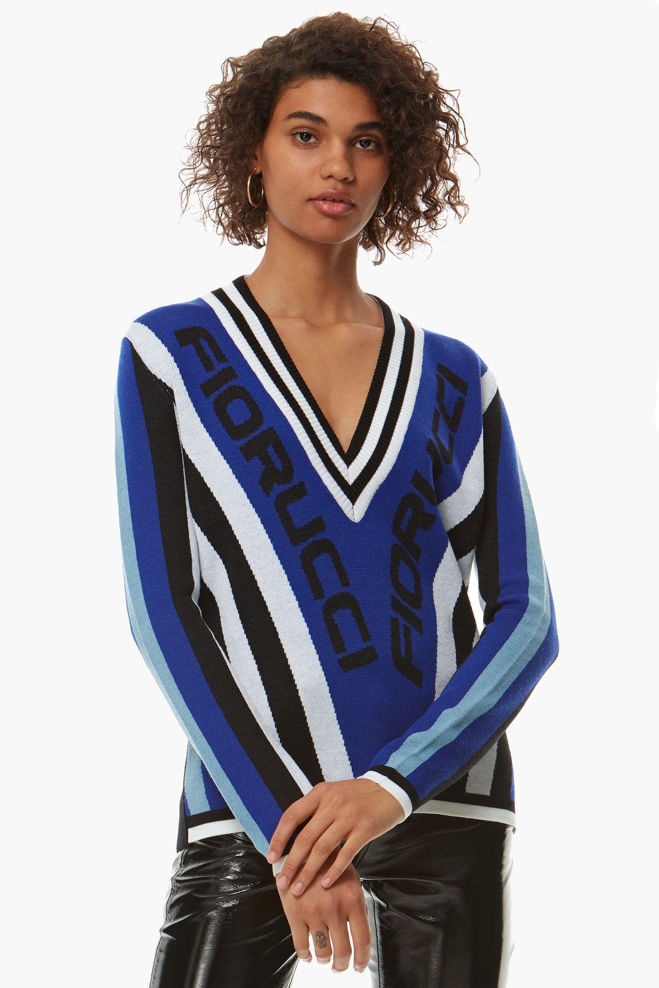 V College Logo - College Logo V-Neck Sweater