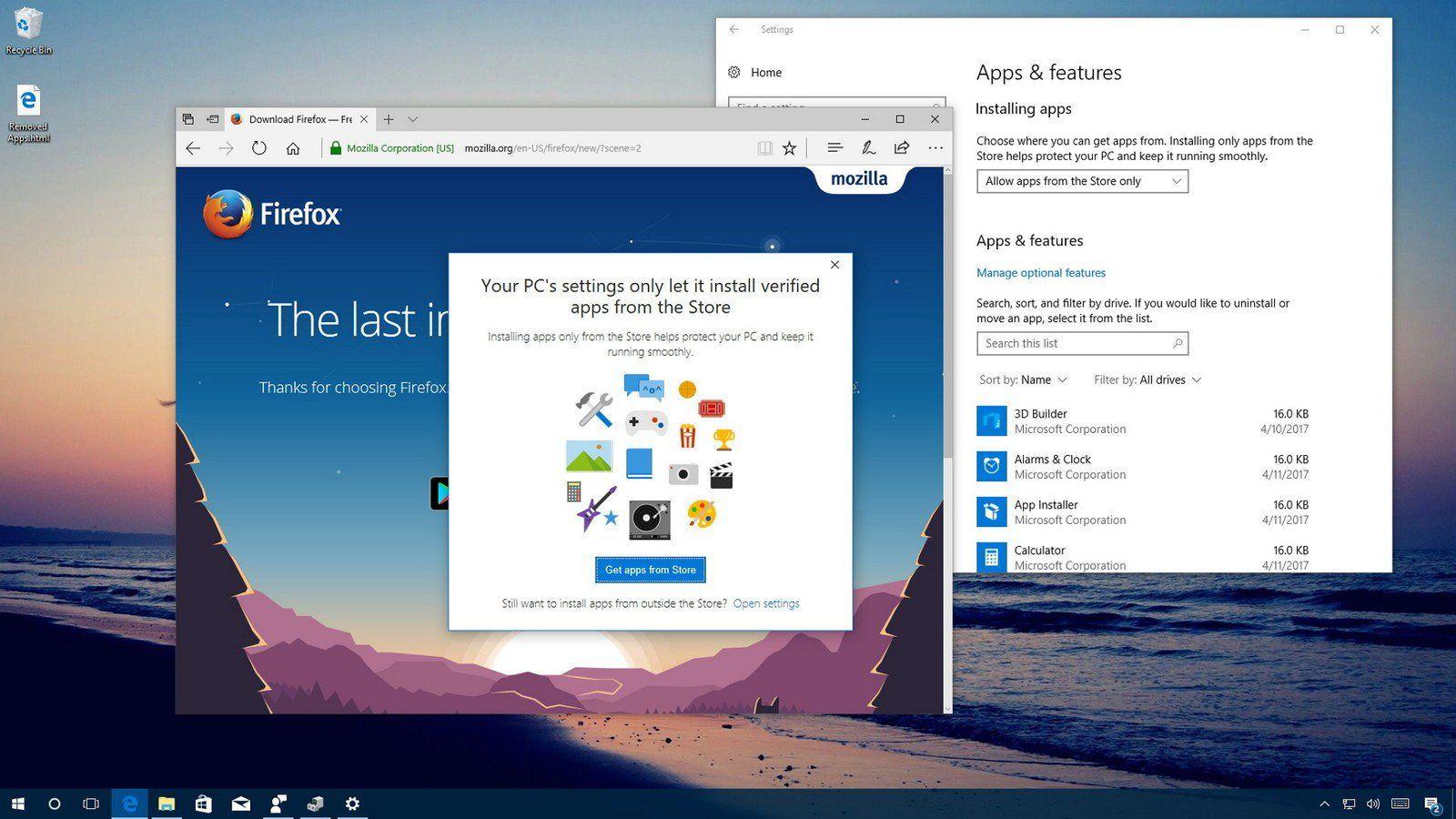 Microsoft Windows App Logo - How To Block Non Store Apps In The Windows 10 Creators Update
