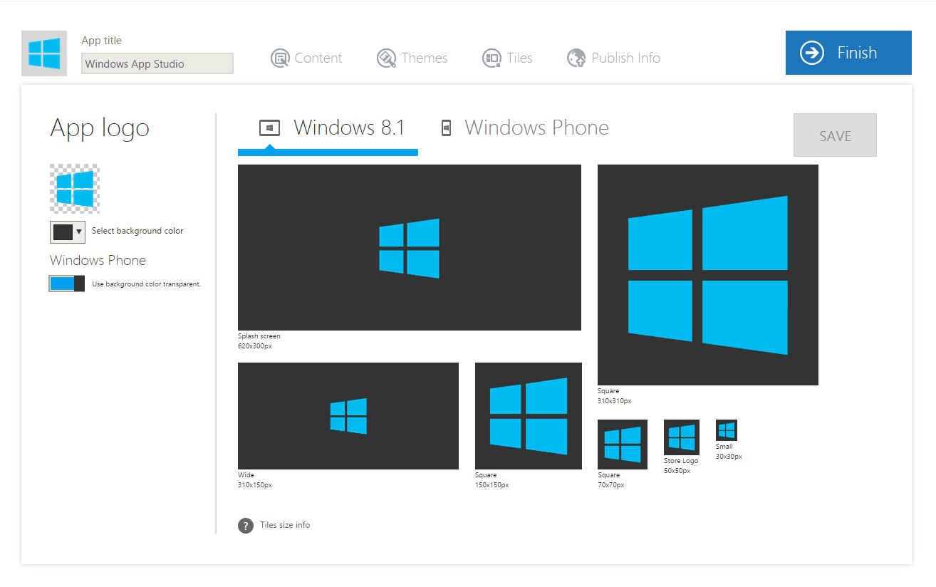 Microsoft Windows App Logo - Windows App Studio adds logo and image wizard, improved Facebook