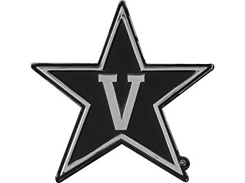 V Star College Football Logo - Vanderbilt University Commodores Star with V Logo Chrome Plated ...