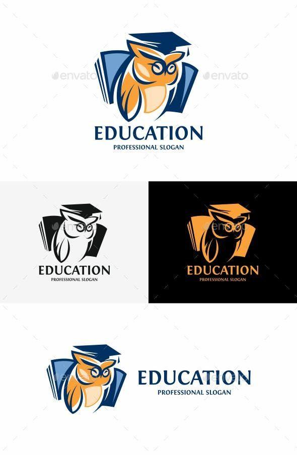 V College Logo - Owl - College Logo Templates | Education Logo Template | Logo ...