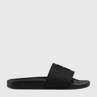 Black Tree Footwear Company Logo - Men's Sandals & Slides. GUCCI ®