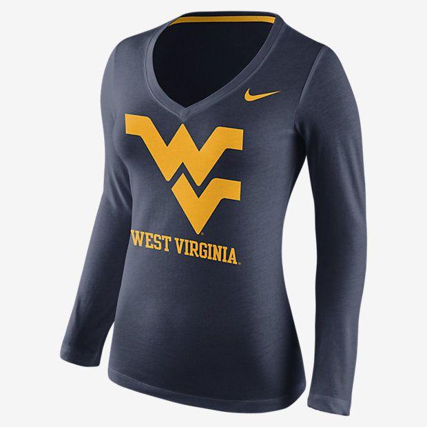 V College Logo - Fabulous Nike Nike Shirt College Mid V Logo West Virginia