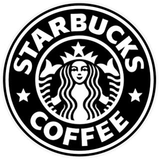 Startbucks Logo - LandCAR Starbucks Logo Sticker Predecessor Waterproof