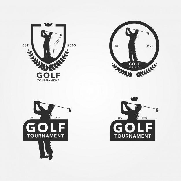Golfer Logo - Golf logo design Vector | Free Download
