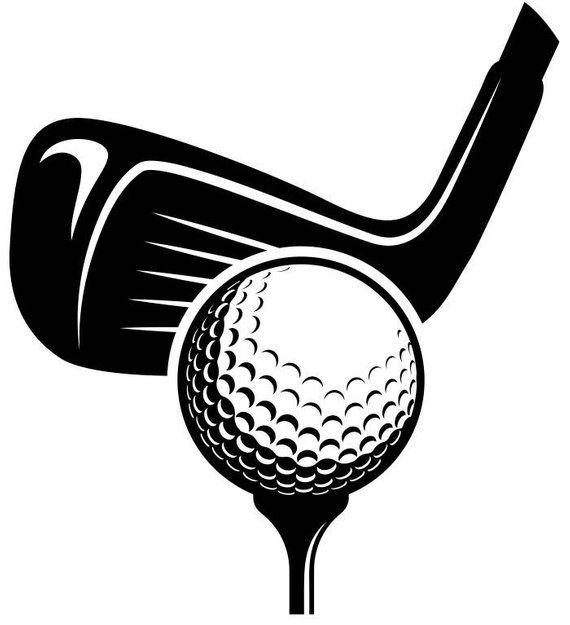 Black and White Golf Logo - Golf Logo 6 Tournament Clubs Iron Wood Golfer Golfing Sport | Etsy