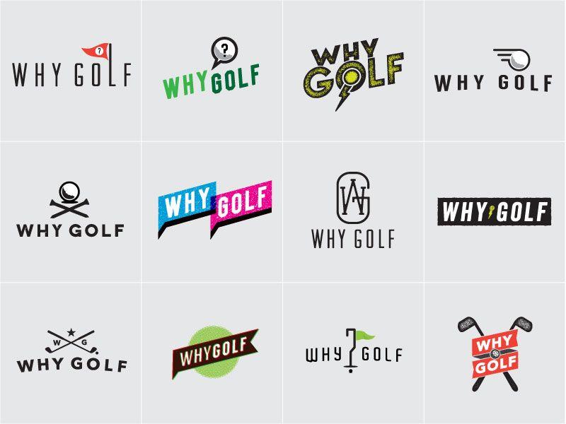 Golf Logo - Why Golf Logo Explorations by Mark Hibdon | Dribbble | Dribbble