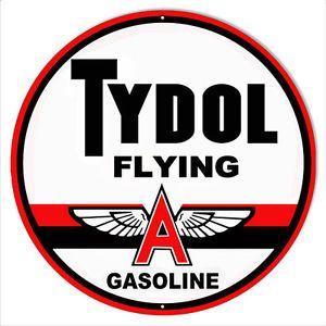 Flying Motor Logo - Tydol Flying Motor Oil Reproduction Sign 30x30 Round