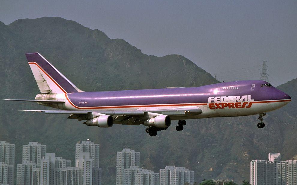 Federal Express Old Logo - FedEx (Federal Express Flying Tigers) Old 747. Aviation