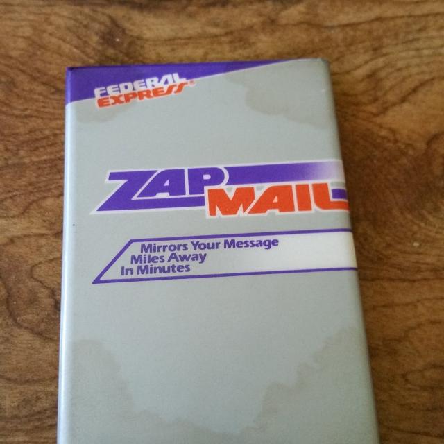 Federal Express Old Logo - Find more Federal Express Promotional Zap Mail Mirror for sale at up ...