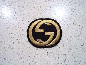 Gucci Symbol Logo - New Gold Gucci Logo Patch Embroidered Cloth Patches Applique Badge ...