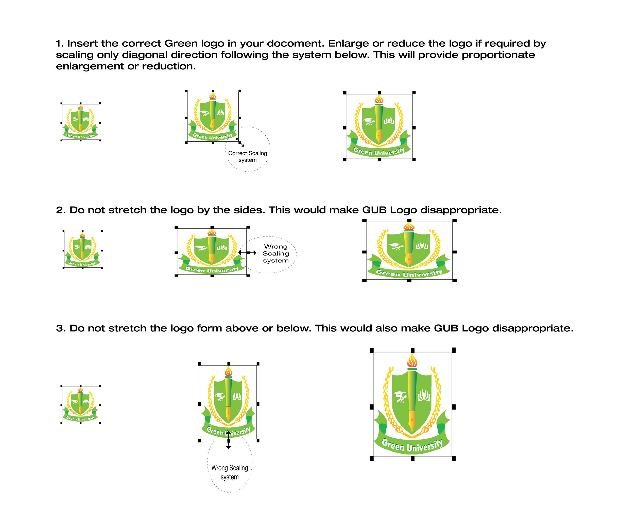 3 Green Logo - GUB Logo - Green University of Bangladesh