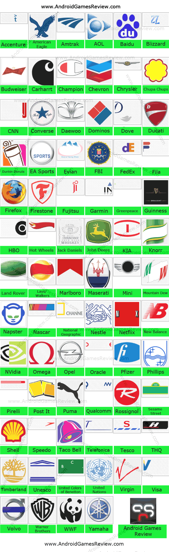 3 Green Logo - Logo Quiz Review. Android Games Review