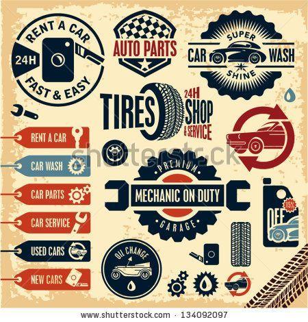 Classic Auto Shop Logo - Picture of Vintage Mechanic Logo