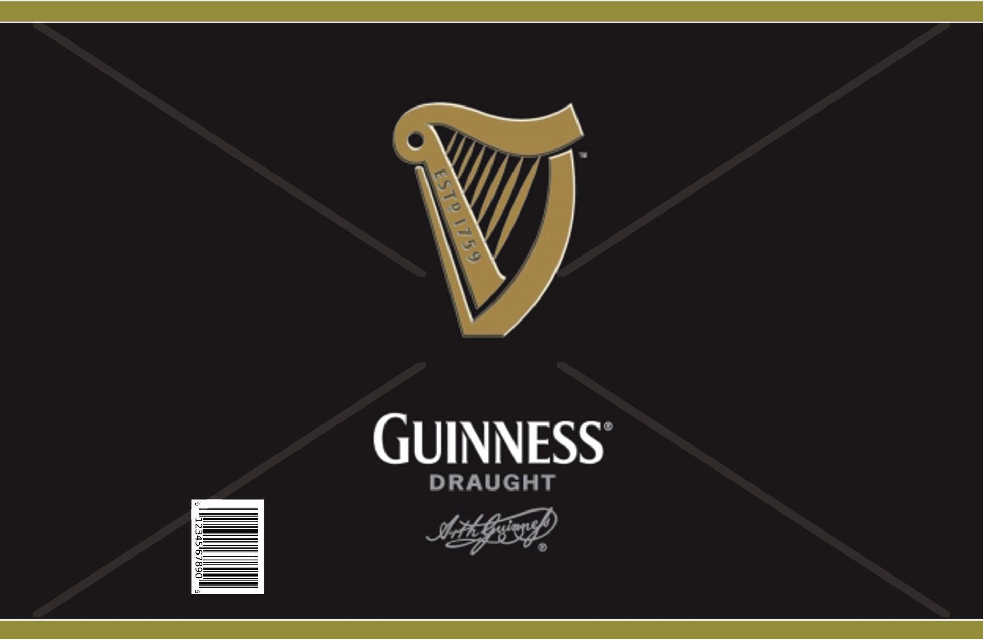 Guinness Beer Logo - Guinness beer can/bottle labels and matching cupcake toppers