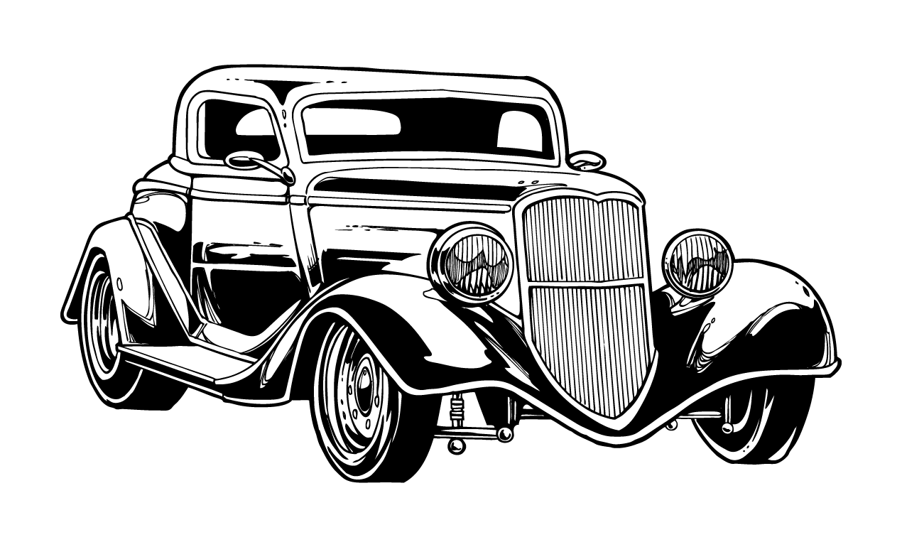 Classic Auto Shop Logo - Classic Car Vector Image Car Vector Art, Vintage Car