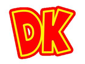 Donkey Kong Logo - File:DK logo - red border.png