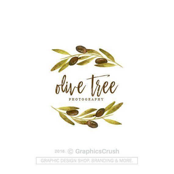 Olive Tree Logo - Olive Branch Logo Olive Logo Design Watercolor Olives | Etsy