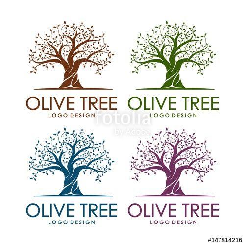 Olive Tree Logo - Olive Tree Design Logo Template Stock Image And Royalty Free Vector
