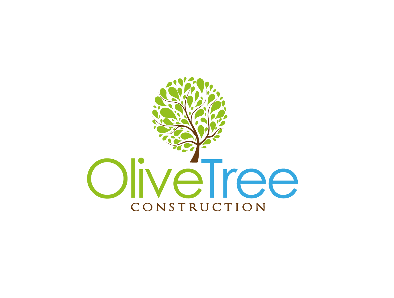 Olive Tree Logo - Modern, Professional, Construction Logo Design for Olive Tree