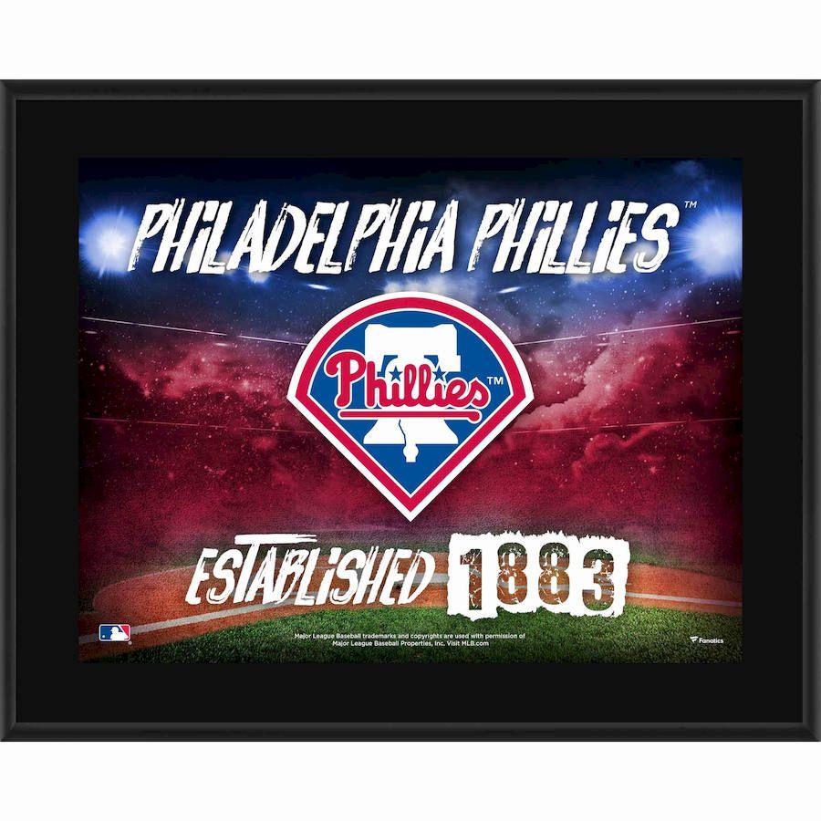 Philadelphia Phillies Team Logo - Philadelphia Phillies Fanatics Authentic 10.5 x 13 Sublimated