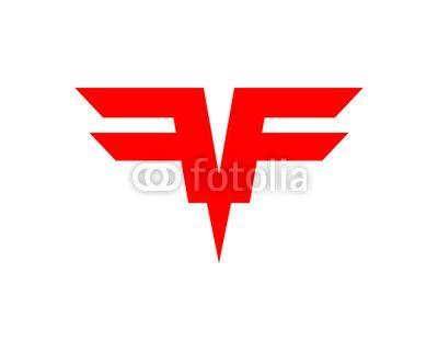 Double F Logo - double F or F F letter vector logo. Buy Photo