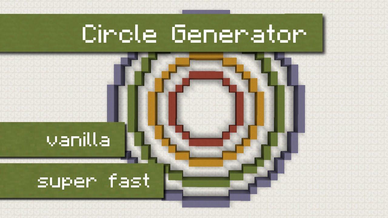 Vanilla Circle Logo - Super fast circle generator in vanilla Minecraft using command ...