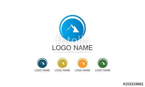 Round Mountain Logo - Round Mountain Icon Logo Stock Image And Royalty Free Vector Files