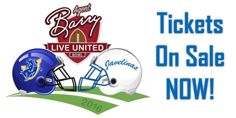 United Bowl Logo - Tickets on sale for Agent Barry Live United Bowl - Southern Arkansas ...
